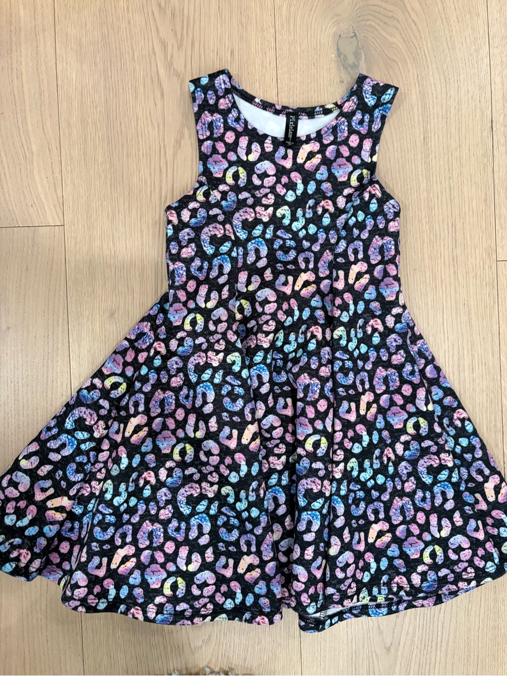 Pixielane Dress with Multicolor Leopard Spots